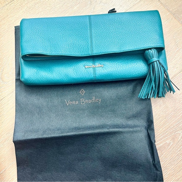 New teal Vera Bradley Elise clutch purse - Picture 3 of 7